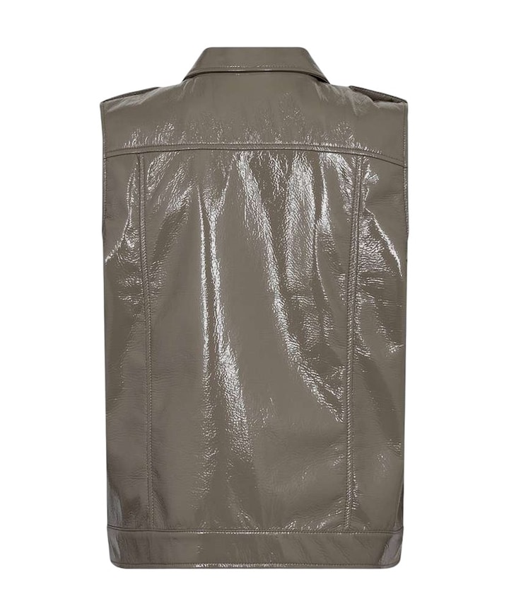Dames gilet beige