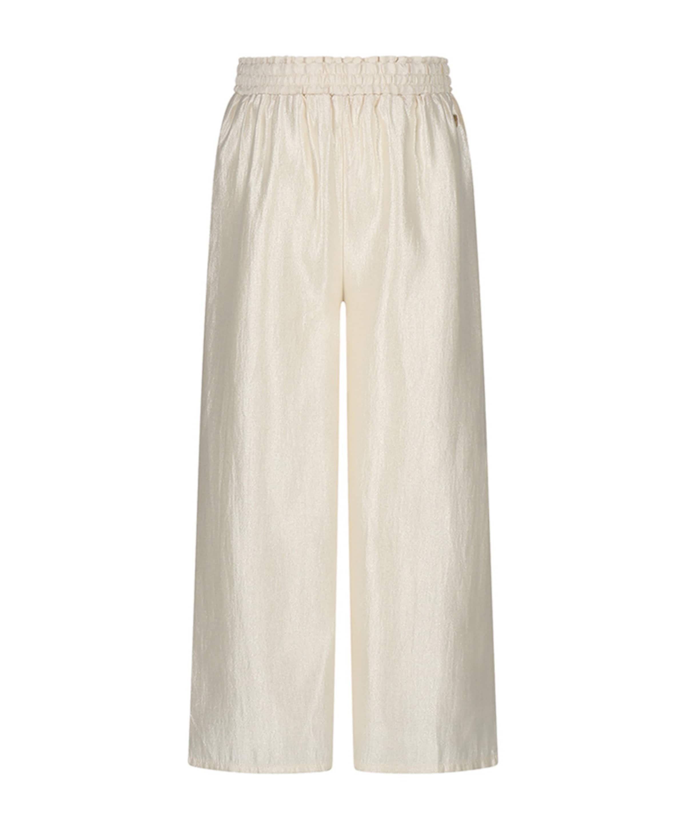 Dansant wide leg meisjes broek ecru