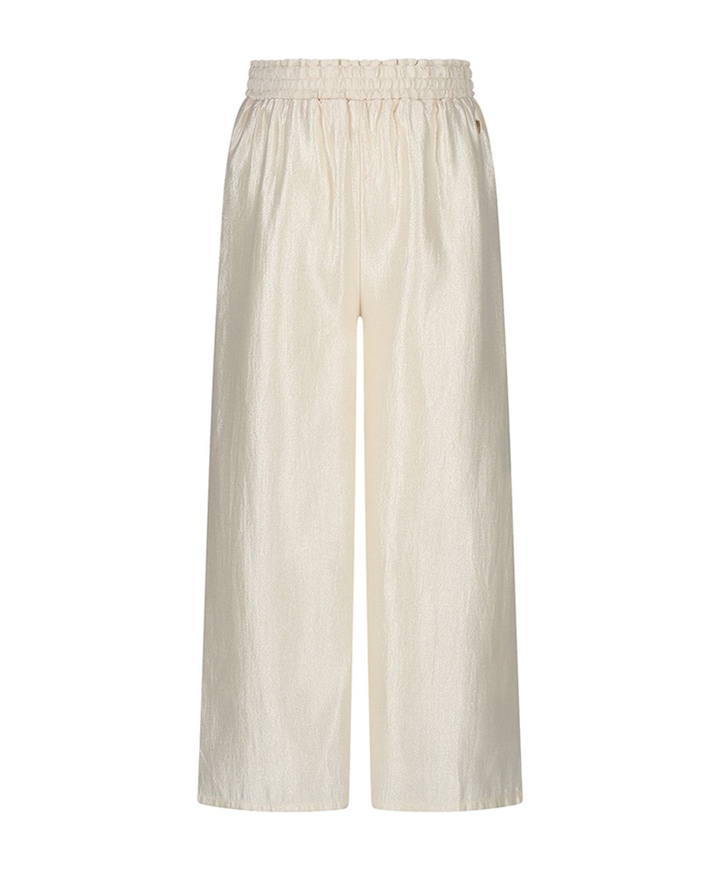 Dansant wide leg meisjes broek ecru