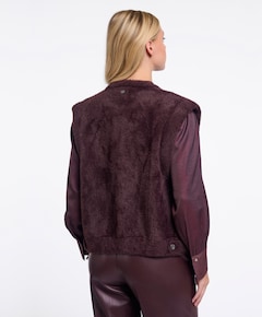 Dames gilet bordeaux