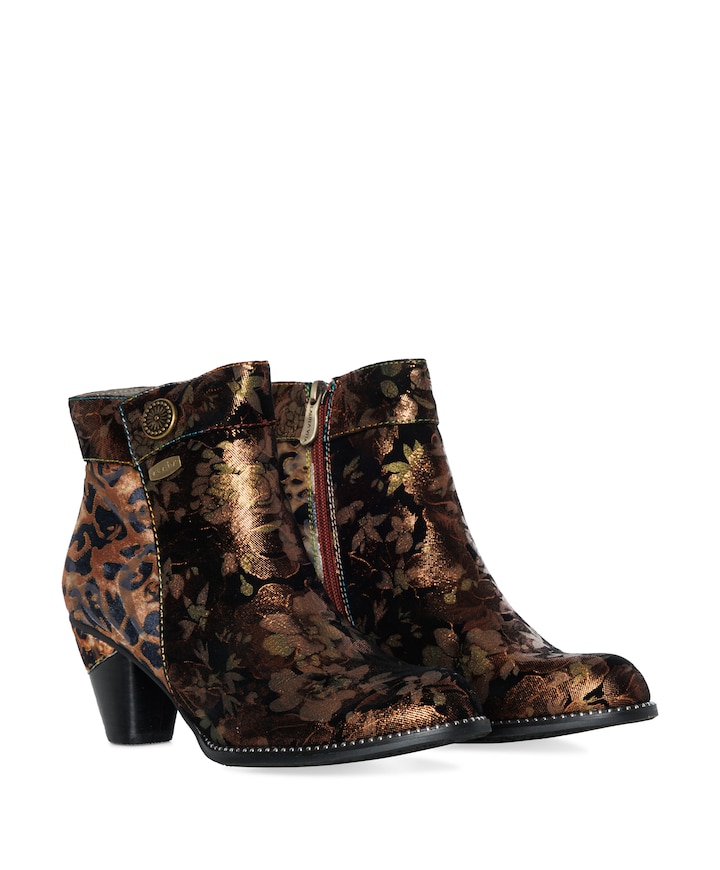 dames enkellaarzen bruin