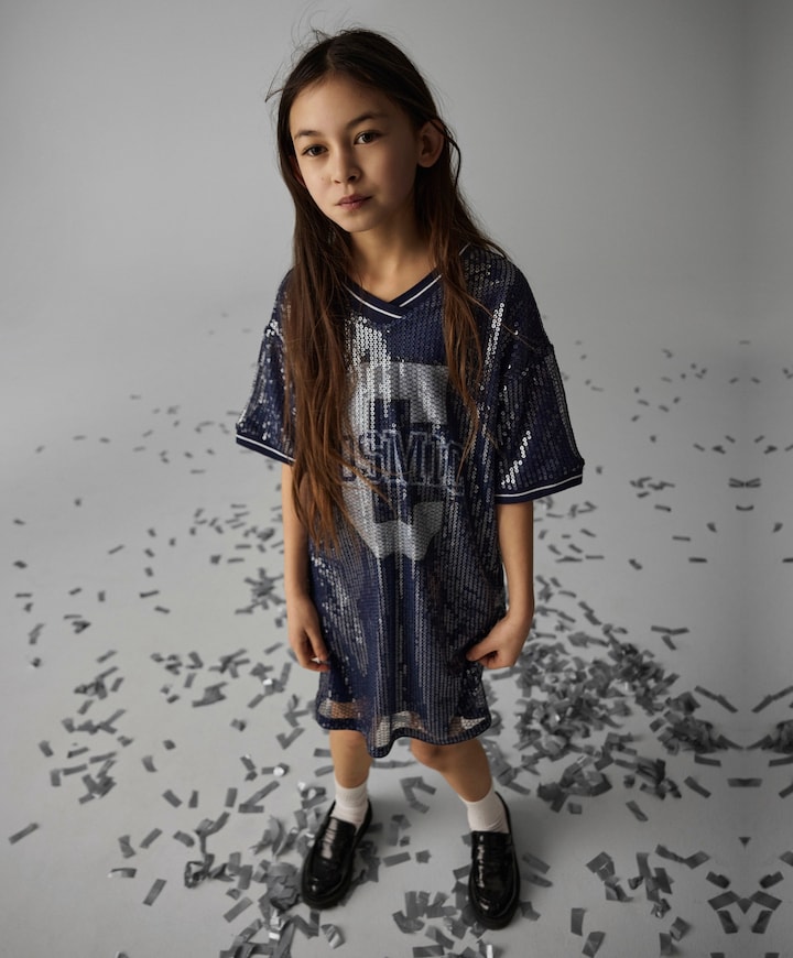 Meisjes jurk blauw