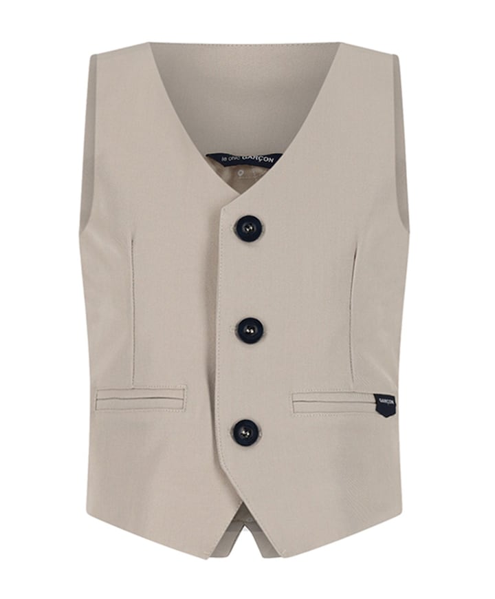 Jongens gilet beige