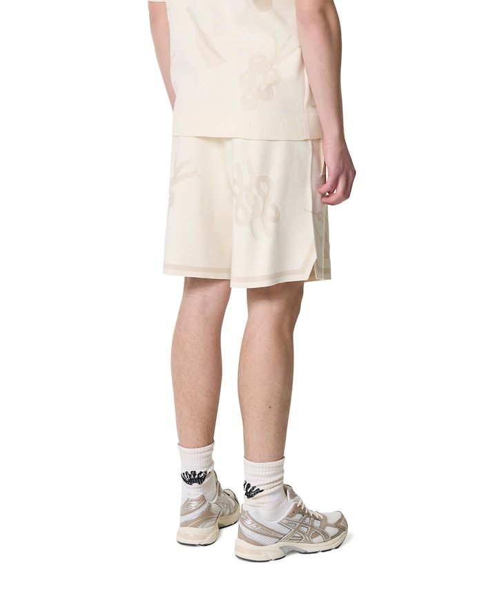 Knit Shorts Breaking Bread heren korte broek ecru