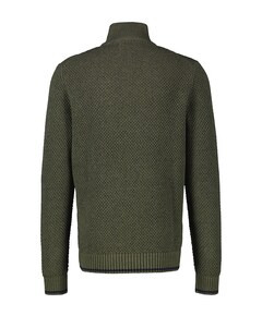 Heren trui met rits groen