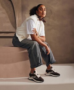 Usher Riggs dames sneakers bruin