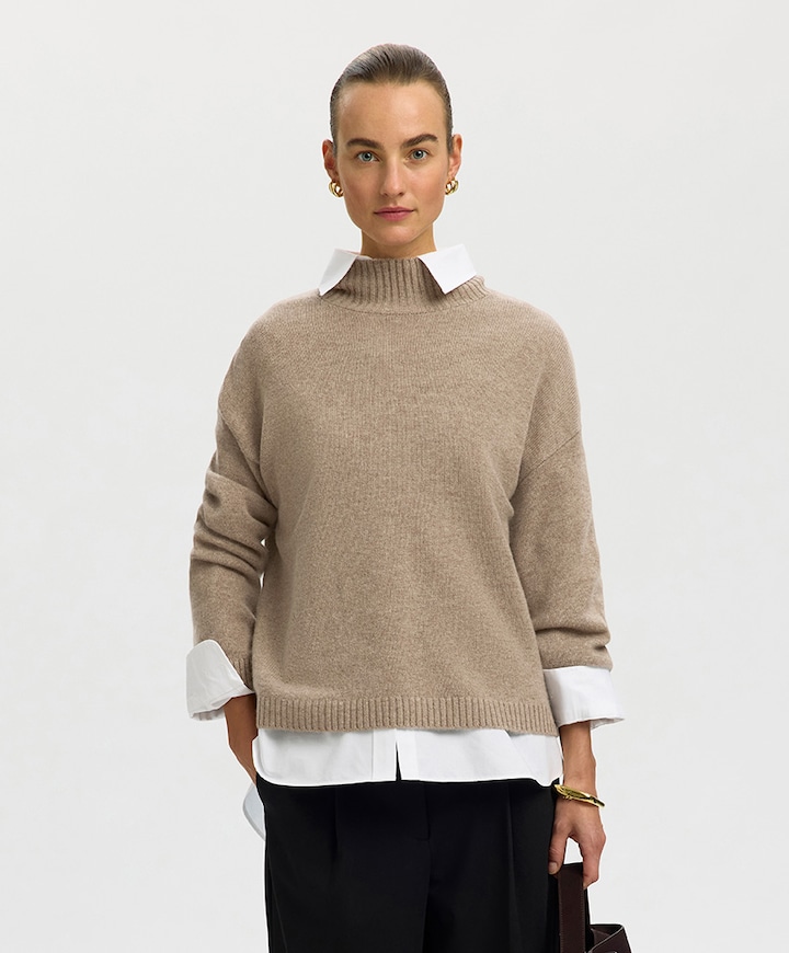 Dames trui beige