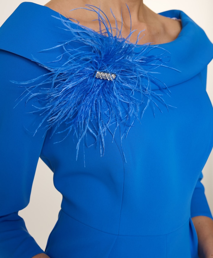 Dames jurk blauw