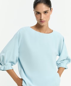 Dames blouse blauw