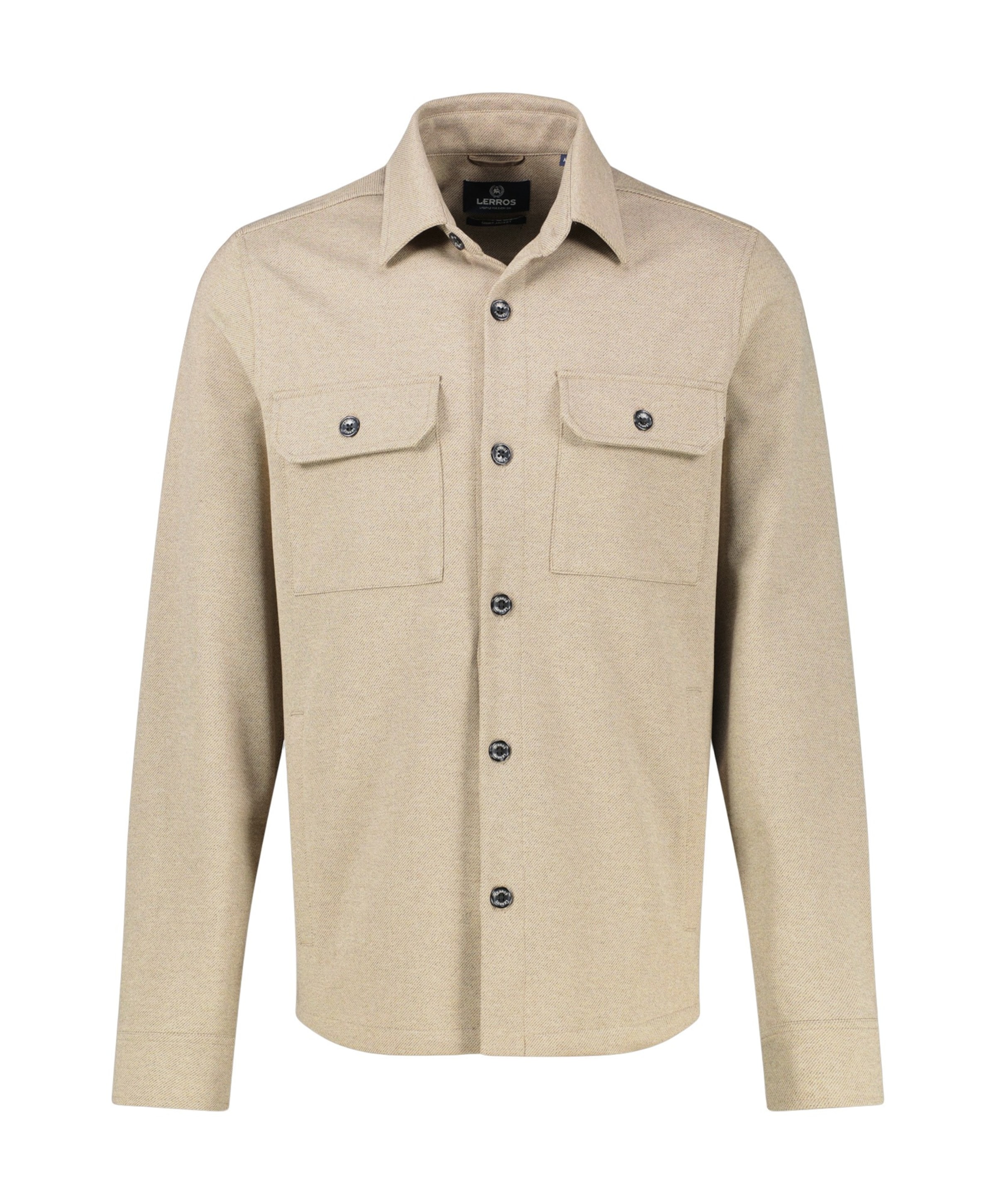 Heren overshirt beige