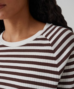 Dames longsleeve bruin