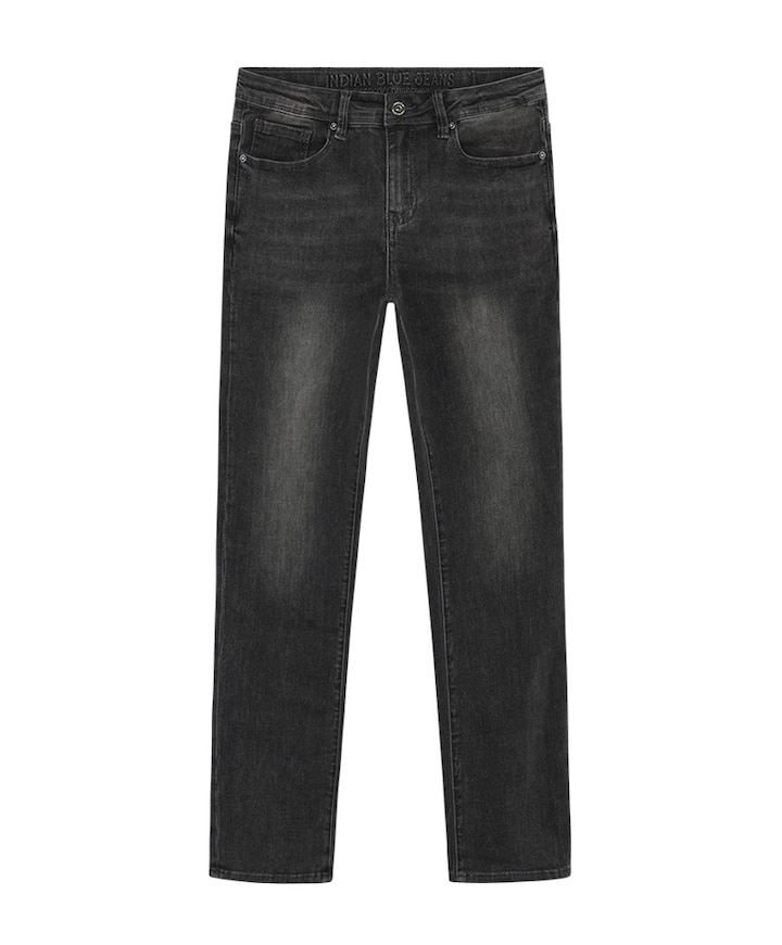 2555 Wide Straight Black jeans zwart