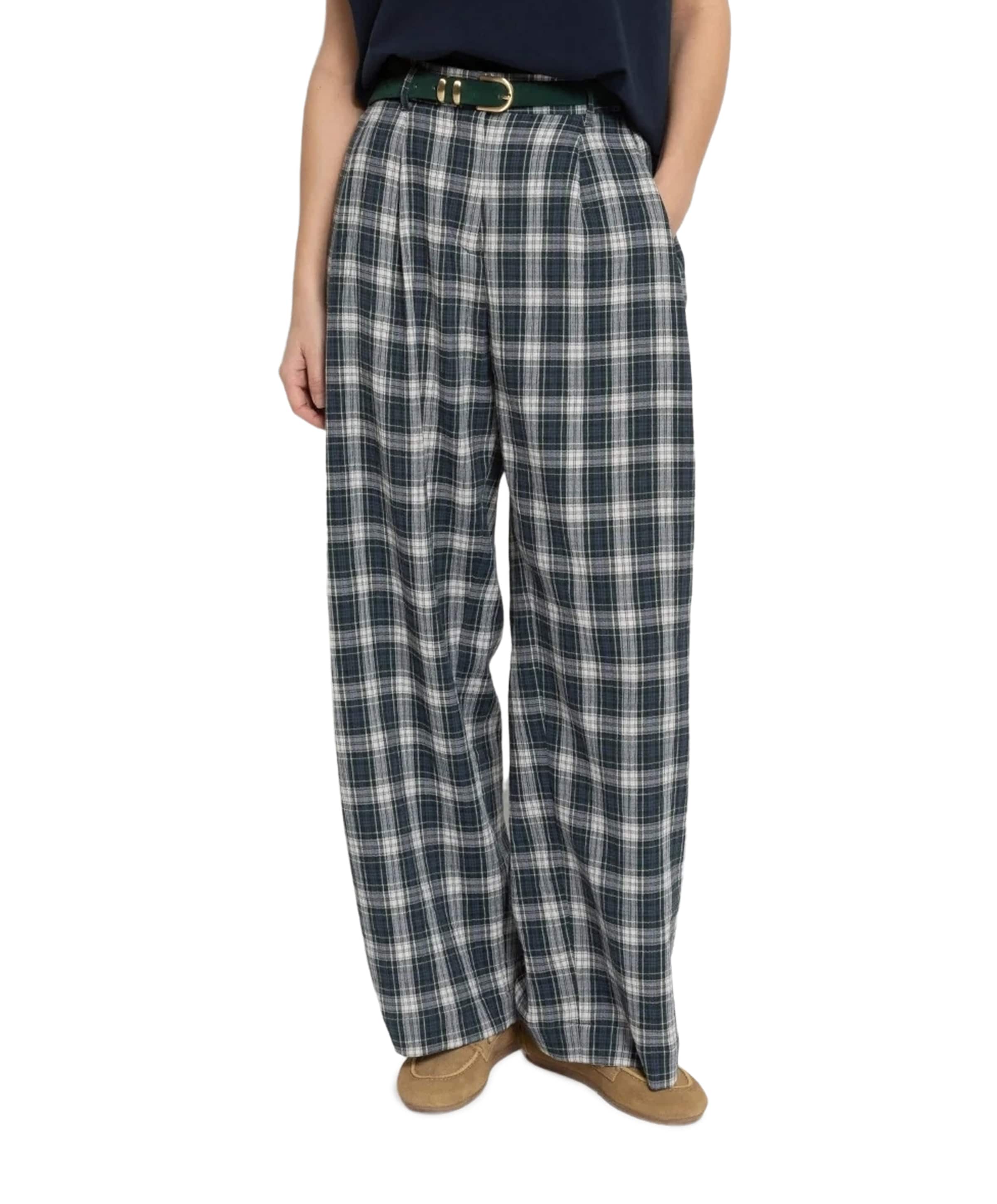 dames broek blauw