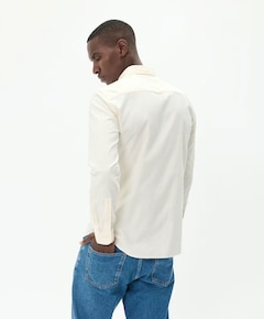 Heren overhemd lange mouw geel