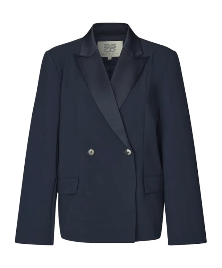 Dames blazer blauw
