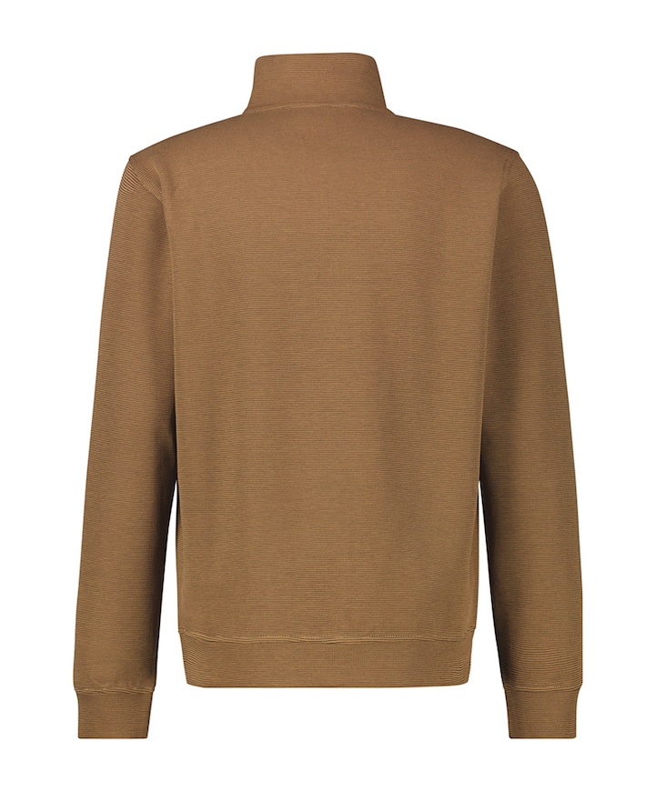 Trui met rits bruin