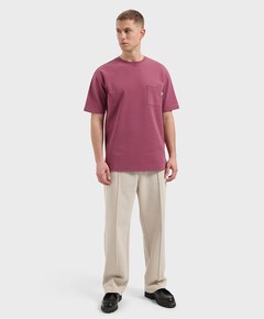 Heren t-shirt bordeaux