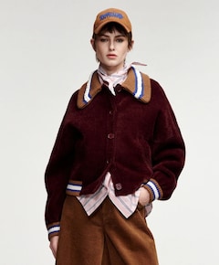 Dames jas bordeaux