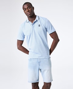 Heren polo blauw