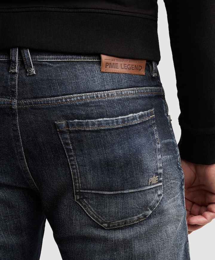 WINGLOAD UNIQUE DARK SHADE heren jeans blauw