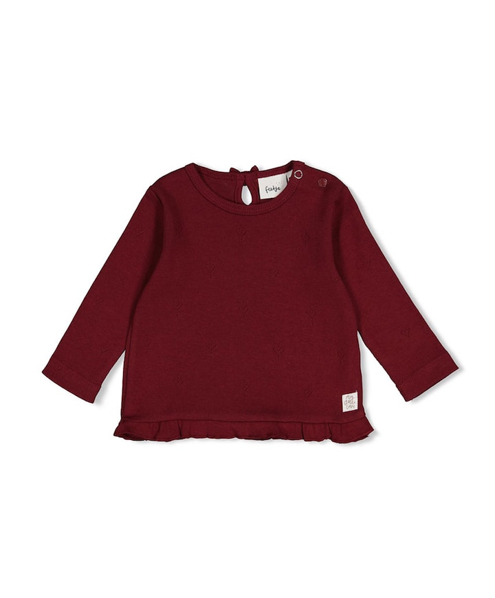 Meisjes trui bordeaux