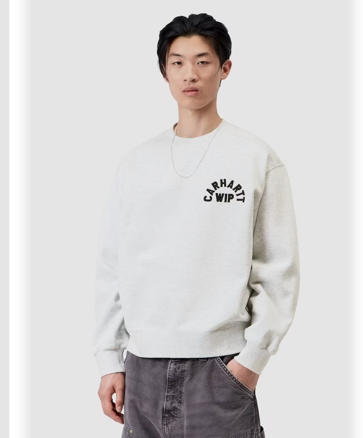 Heren sweater grijs
