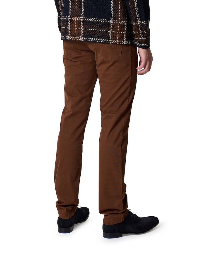 5-Pocket Modern Fit heren broek beige