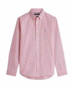 Heren overhemd lange mouw rood