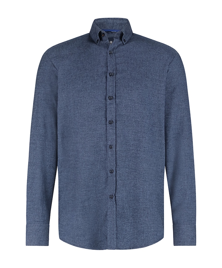 Overhemd lange mouw blauw