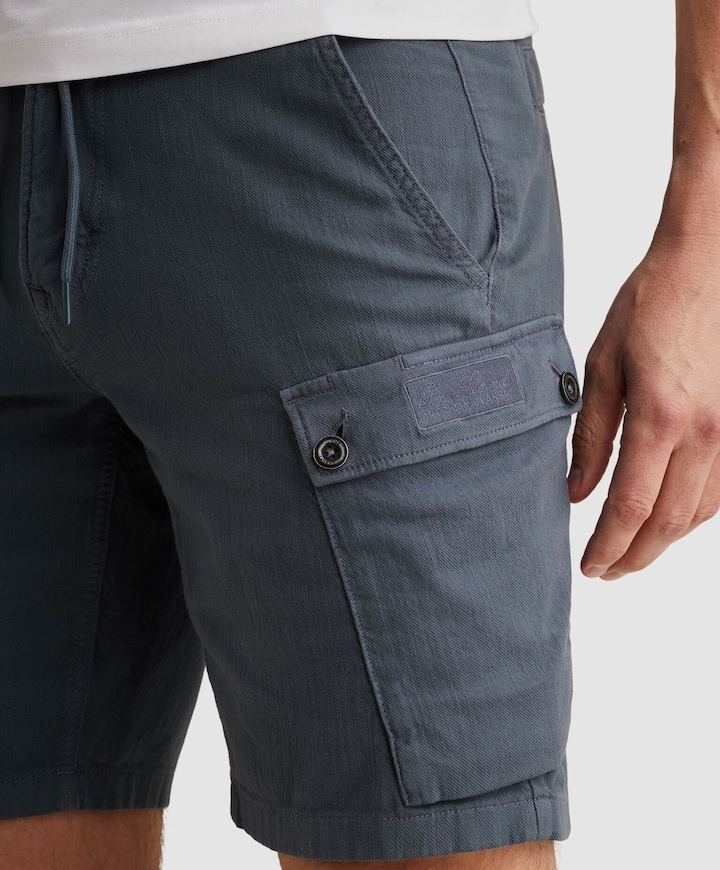 ENGINE CARGO SHORTS SLUB TWILL GD heren korte broek blauw