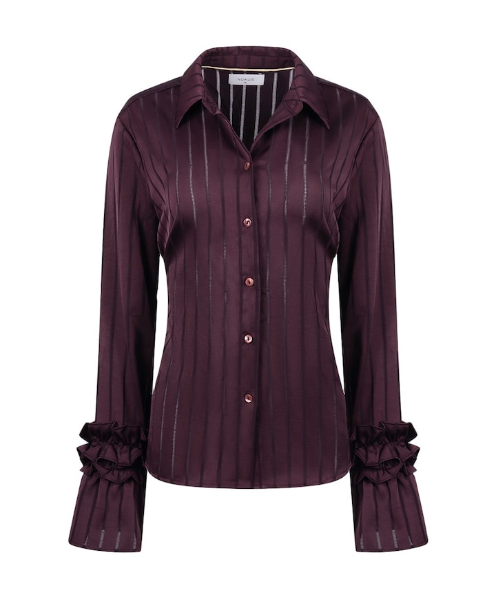 Dames blouse bordeaux