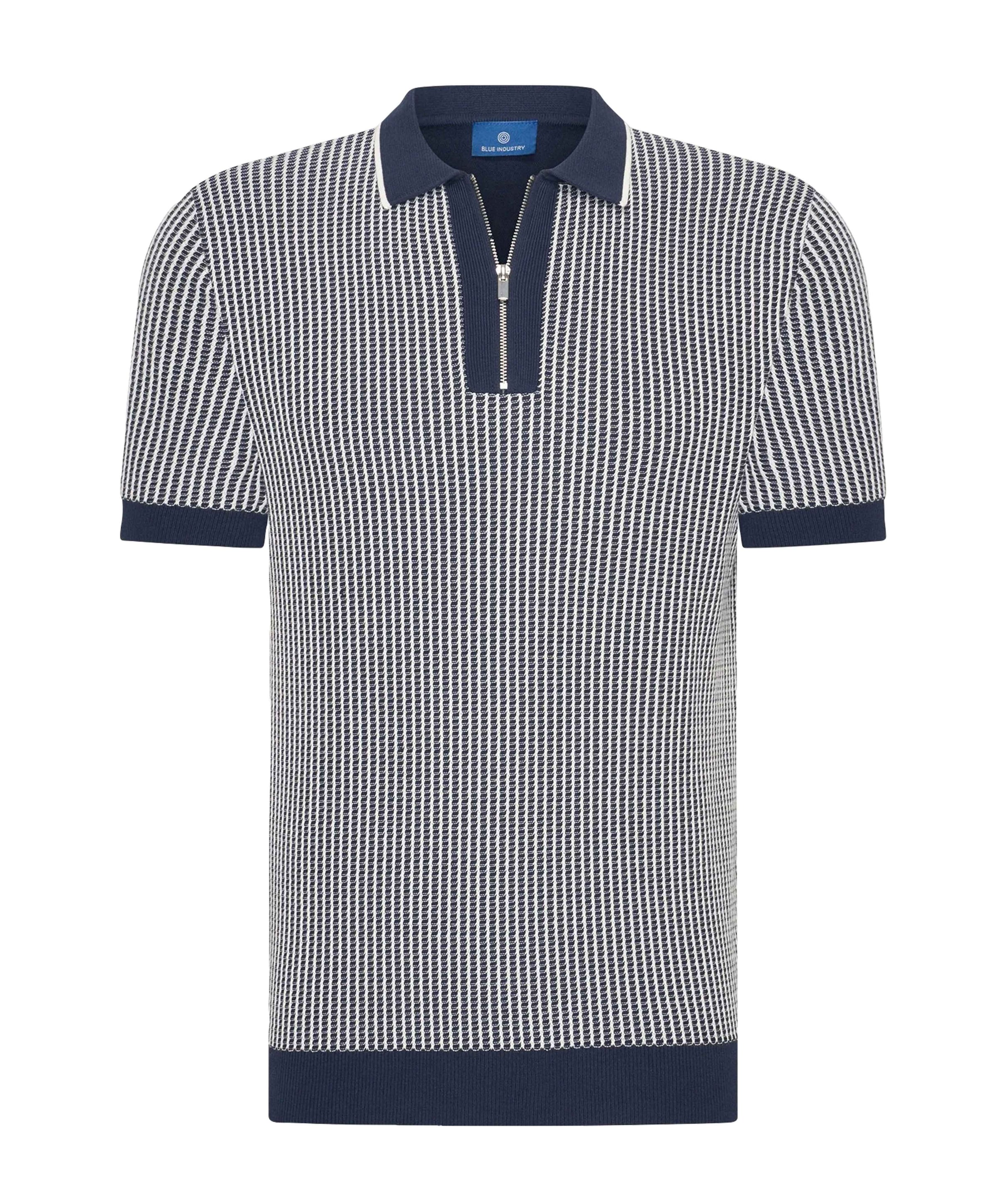 Heren polo blauw