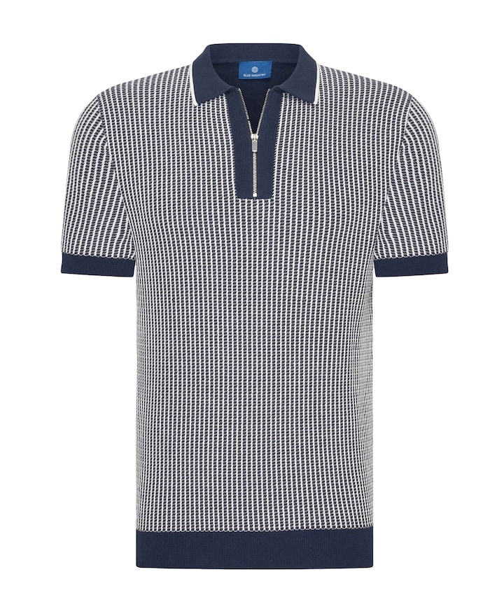 Heren polo blauw