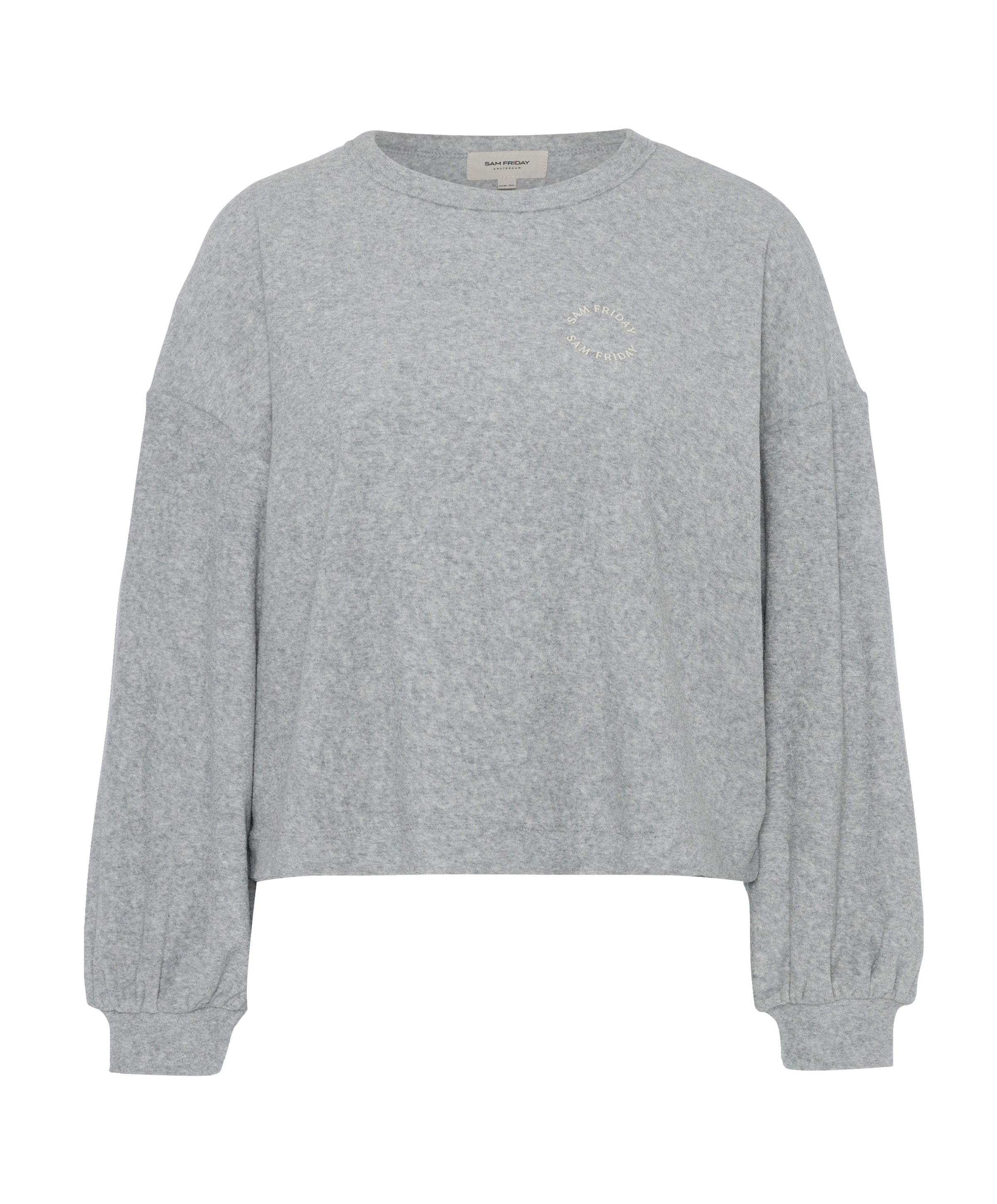 Dames pyjamatop grijs