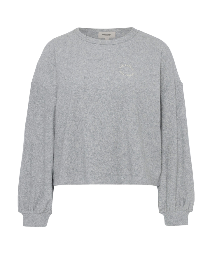 Dames pyjamatop grijs