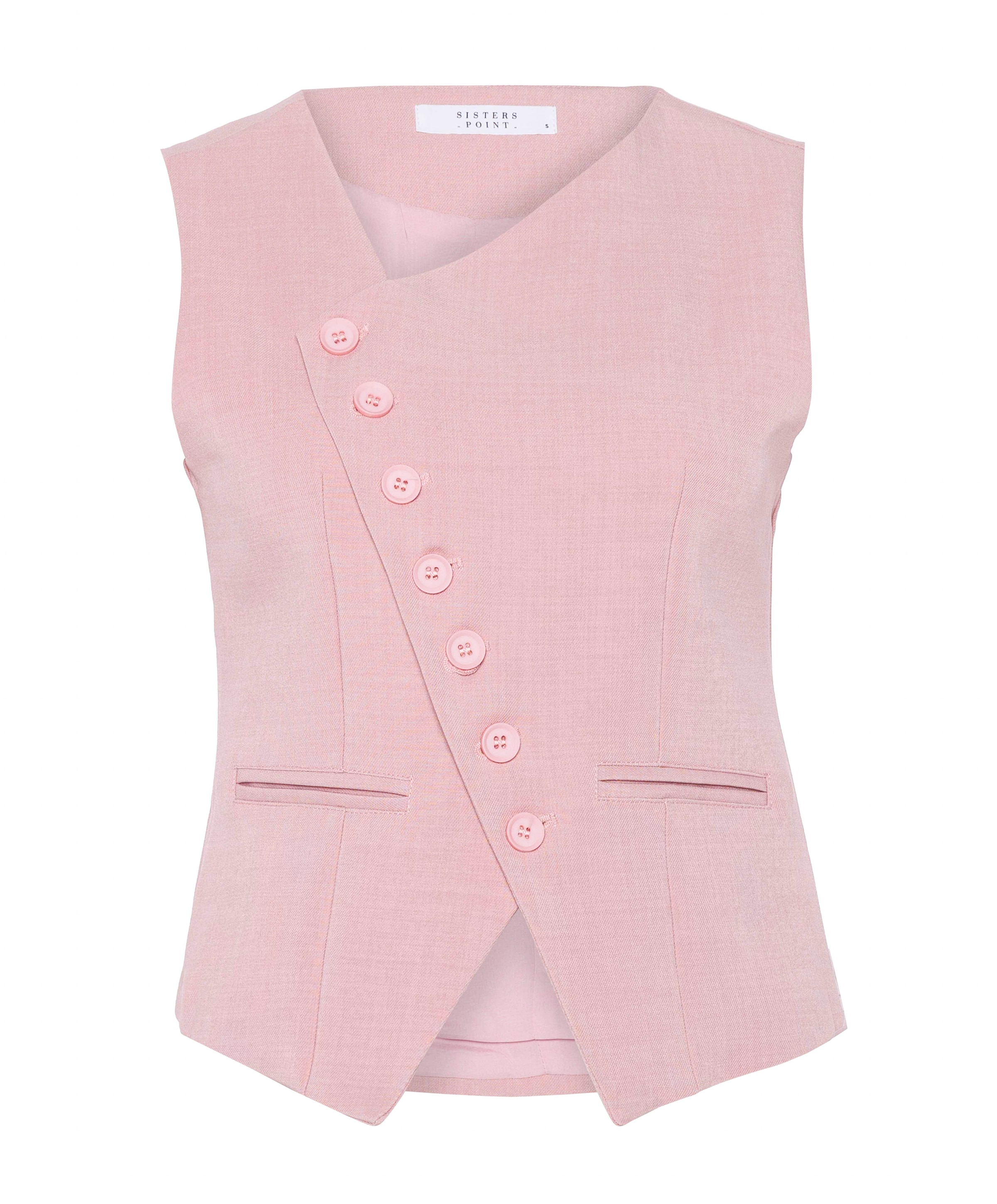 Dames gilet roze