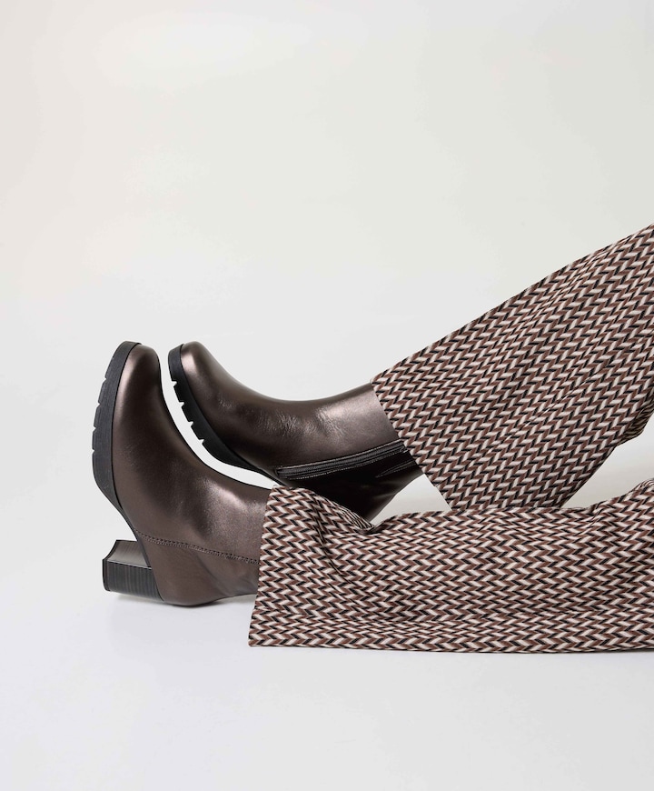 dames enkellaarzen bruin