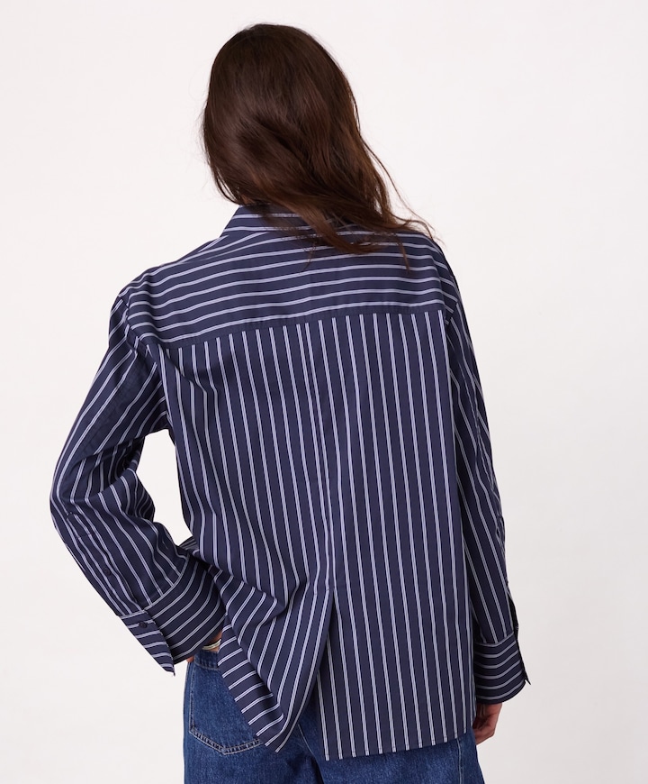 Dames blouse blauw