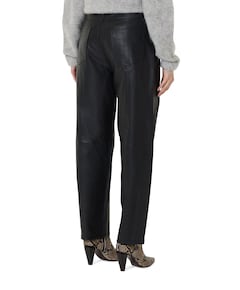 Fenne Leather dames broek zwart