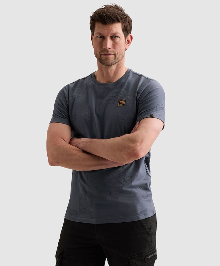 Heren T-shirt blauw