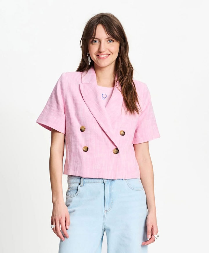 Dames blazer roze