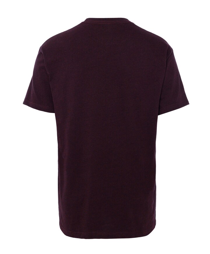 Heren T-shirt bordeaux