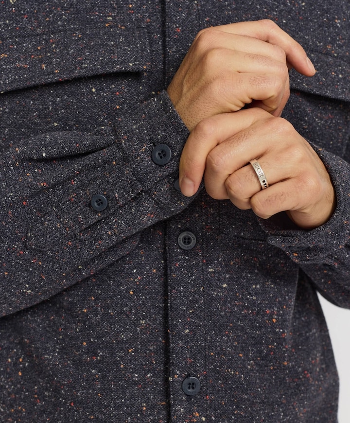 Heren overshirt blauw