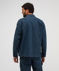Heren overshirt blauw