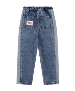 KIDS COLOUR BLOCK DENIM uniseks jeans  blauw