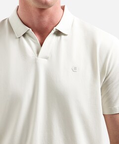 Heren polo beige