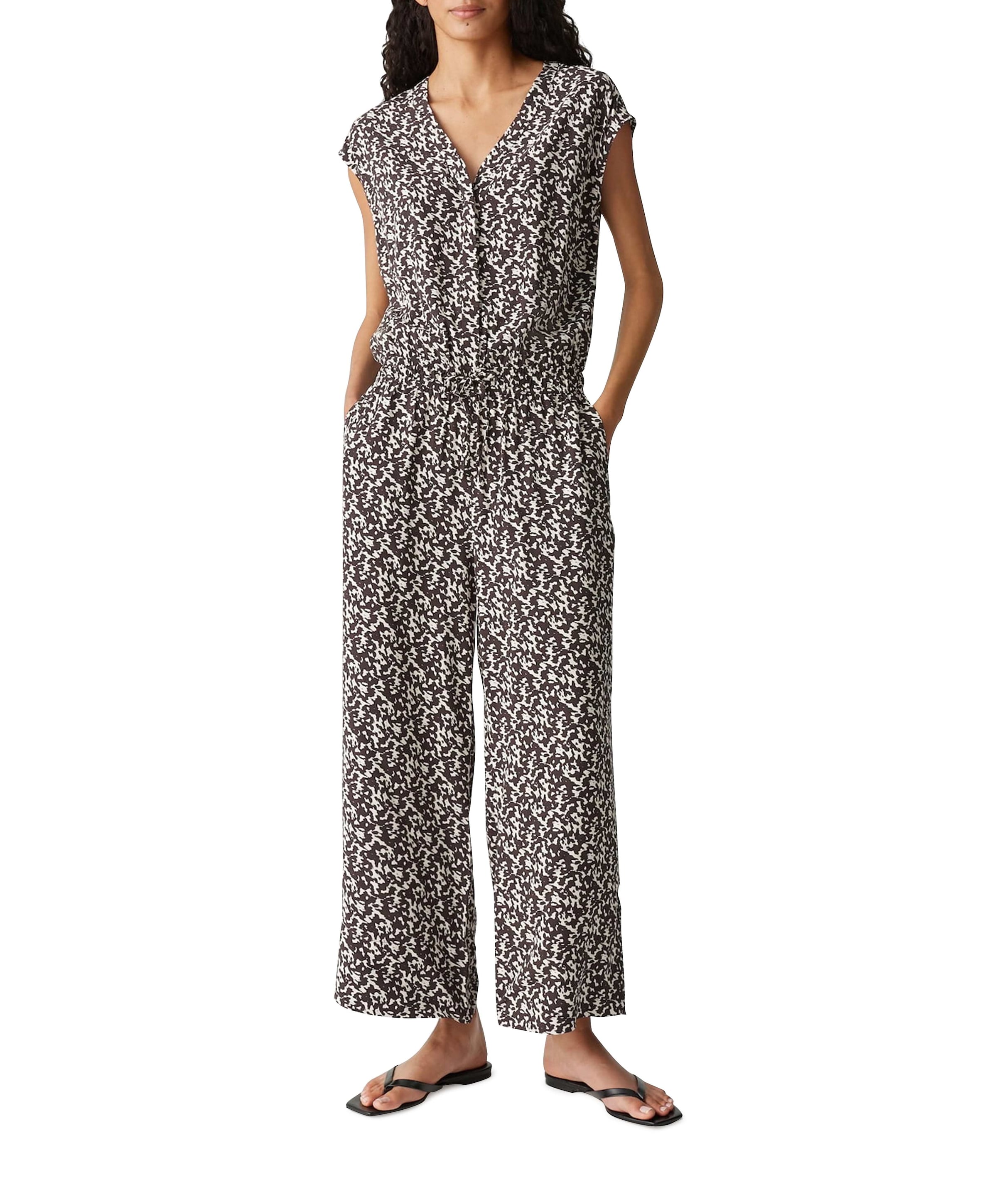 Moneli shadow jumpsuit bruin
