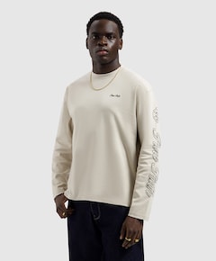 Heren longsleeve beige