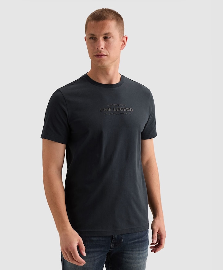 Heren T-shirt blauw