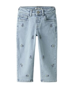 NMFBELLA MOM EMB JEANS 1224-FR NOOS meisjes jeans blauw